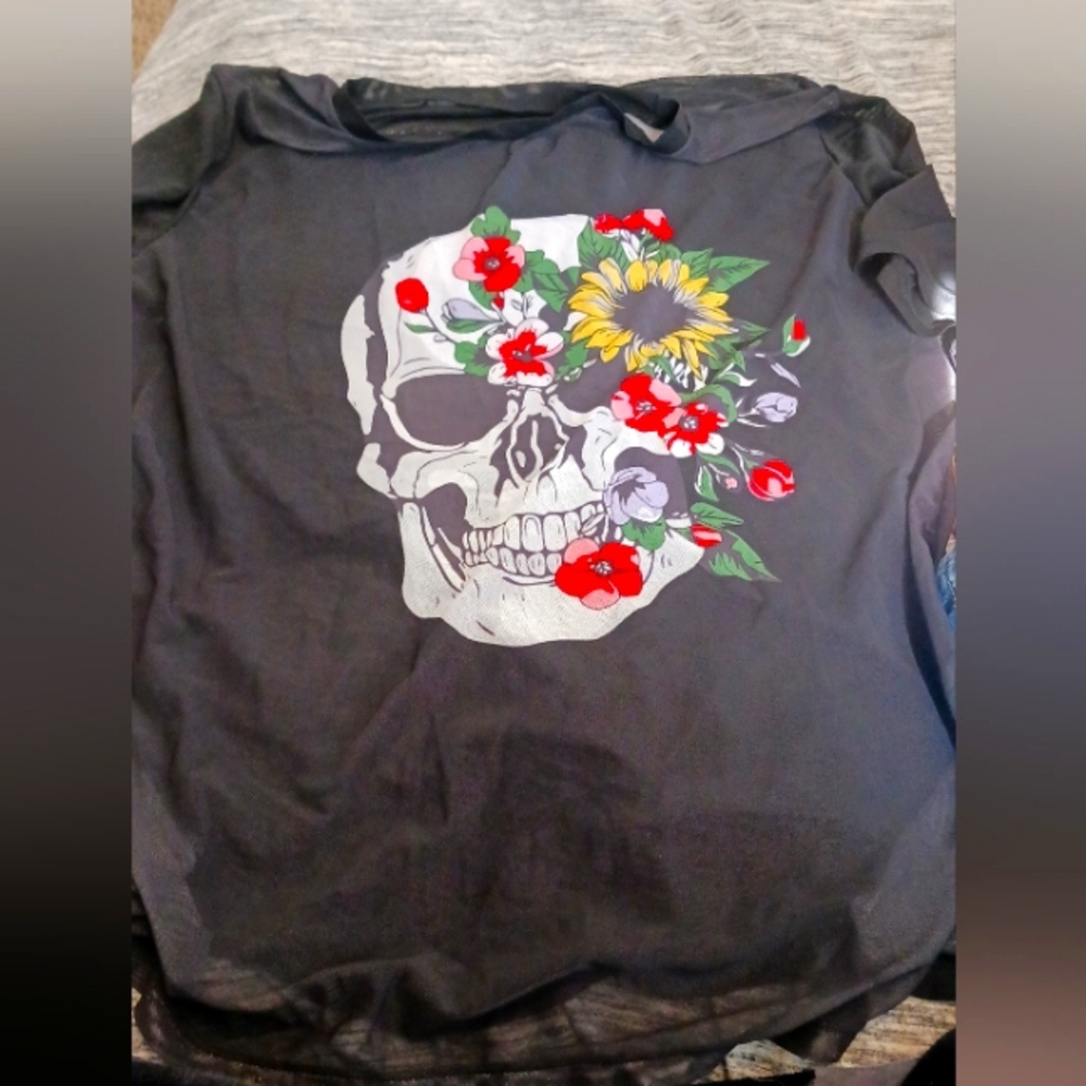 Skull swimsuit cover